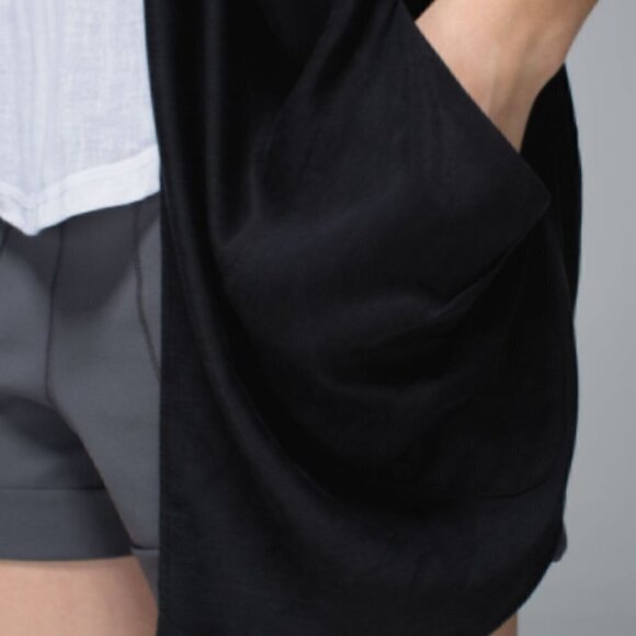 Lululemon Silky Longline Drape Vest Black 4 NWOT - Picture 6 of 13